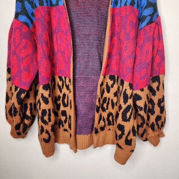 FARM Rio Multicolor Leopard Print Cardigan - Picture 6 of 13